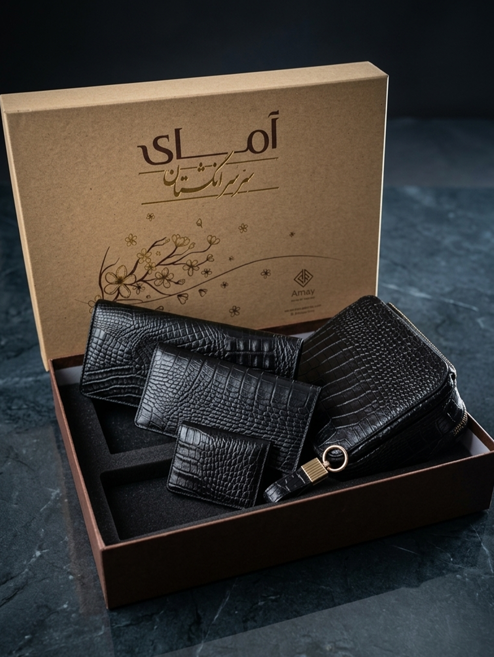 پک چرمی پنج تکه
